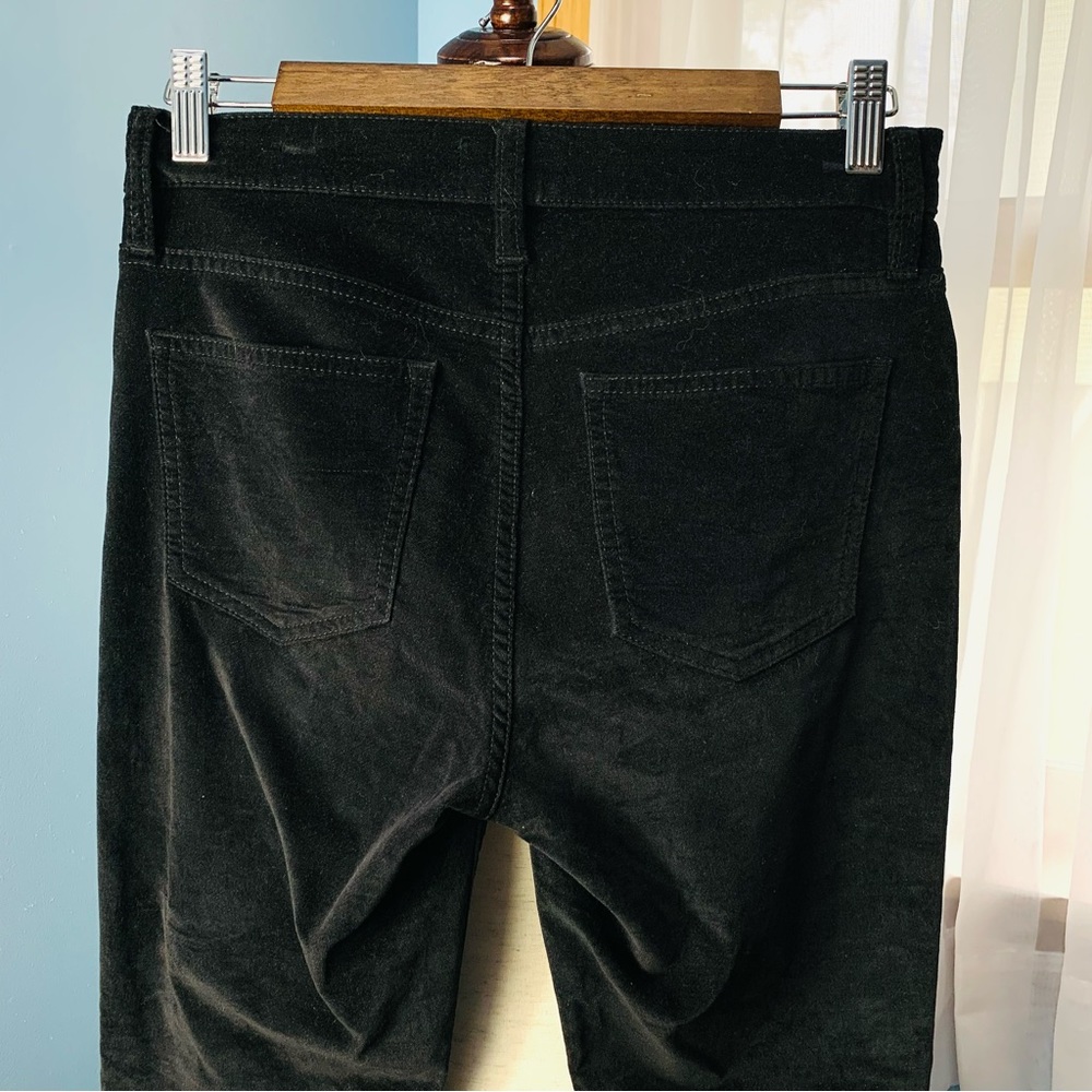J. Crew Black Velvet Toothpick Jeans - Picture 7 of 7